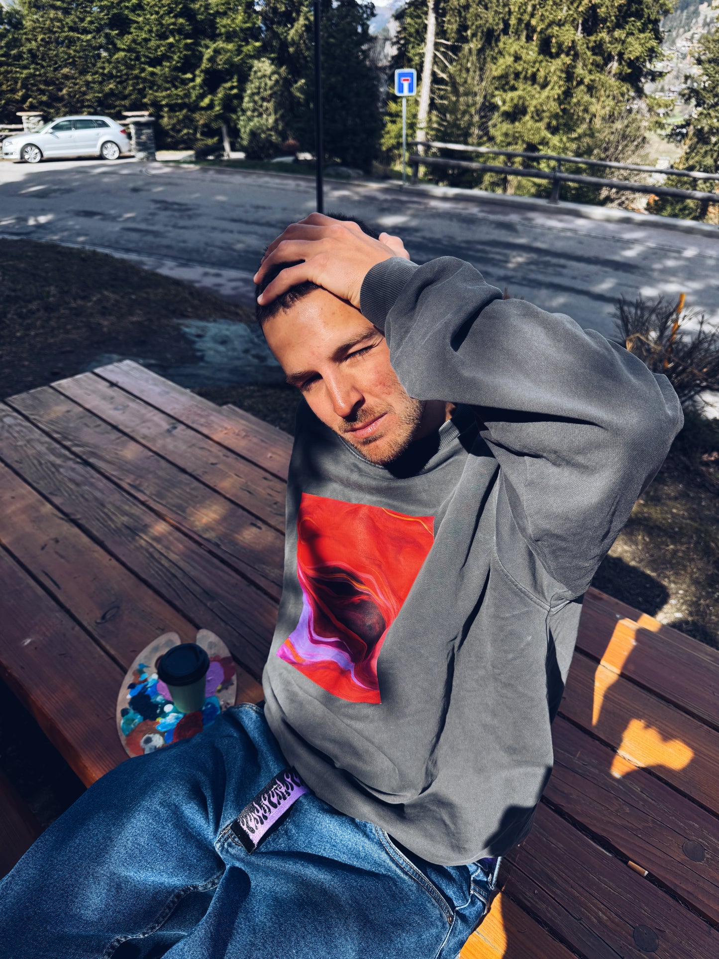 Crossed Paths Oversized Sweatshirt